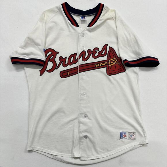 Russell Athletic Other - Vintage Russell Athletic Atlanta Braves Size M Baseball Jersey  Retro 90s Iconic